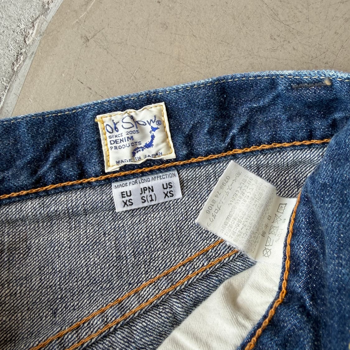 오어슬로우 107 셀비지 데님 팬츠 상품이미지7