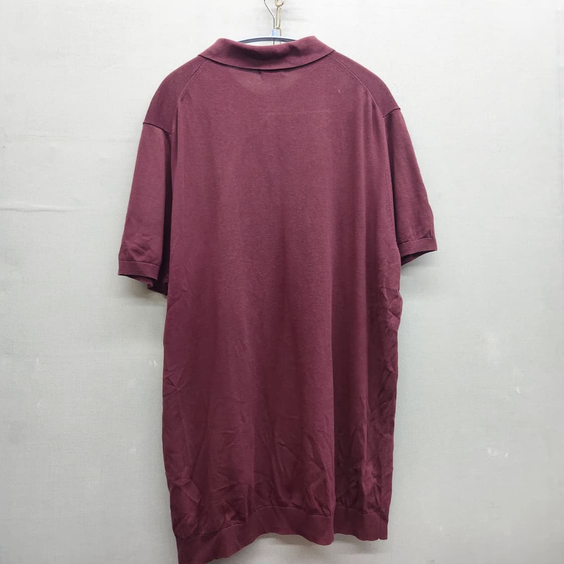 마시모두띠 버건디 니트 반팔 카라 XL(L~XL) 상품이미지4