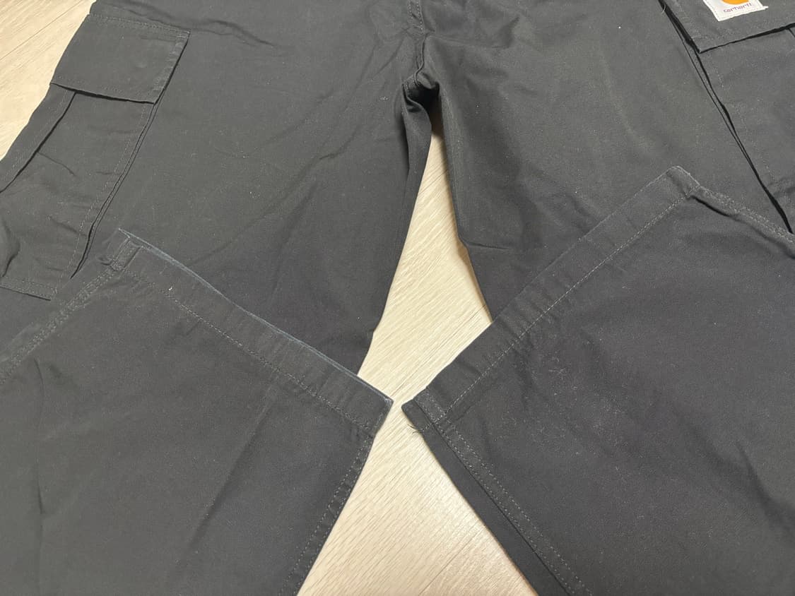칼하트 Wip Cole Cargo pant Lain 블랙 린스드 34 상품이미지5