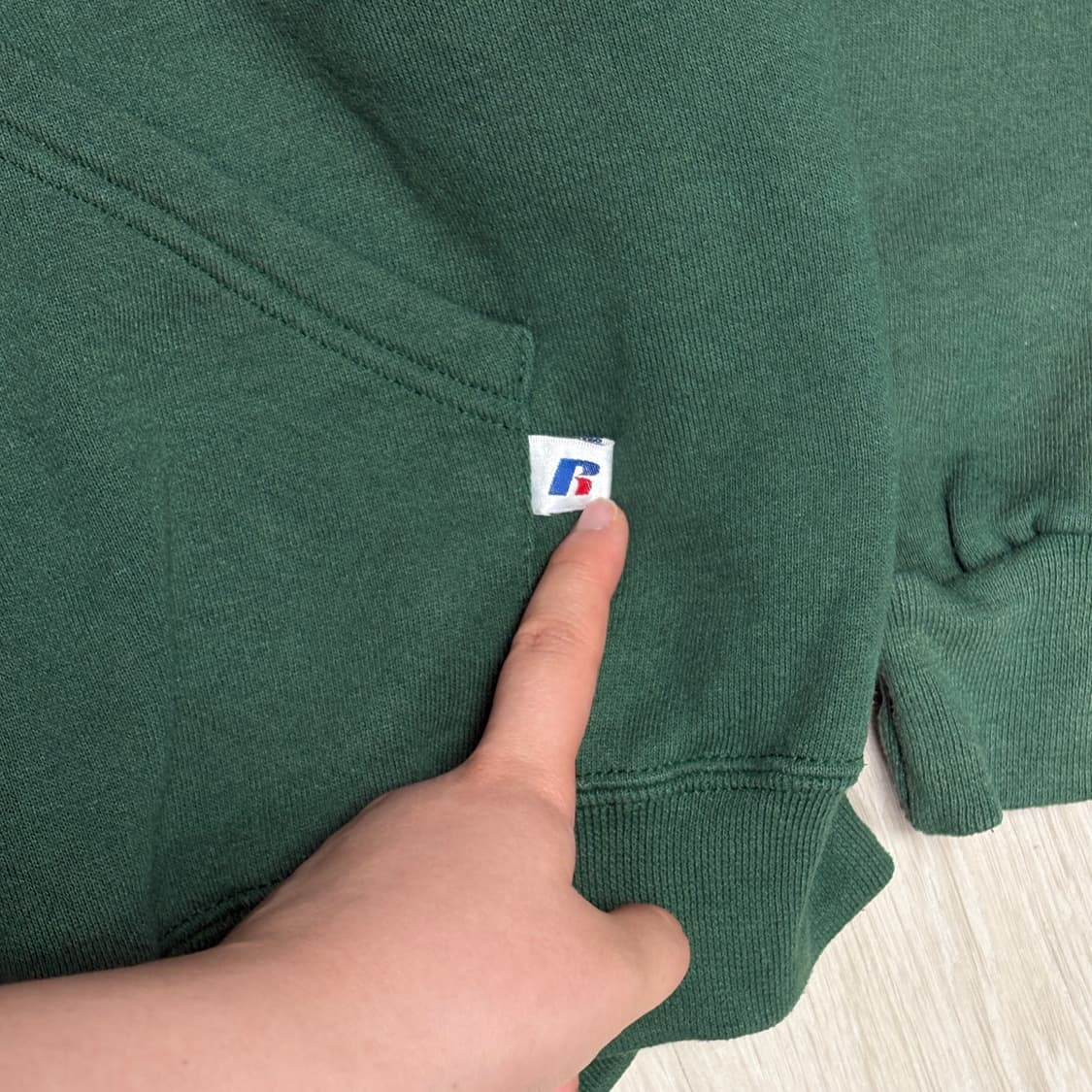 🇲🇽 90s 러셀 후드티 페이디드 그린 상품이미지3