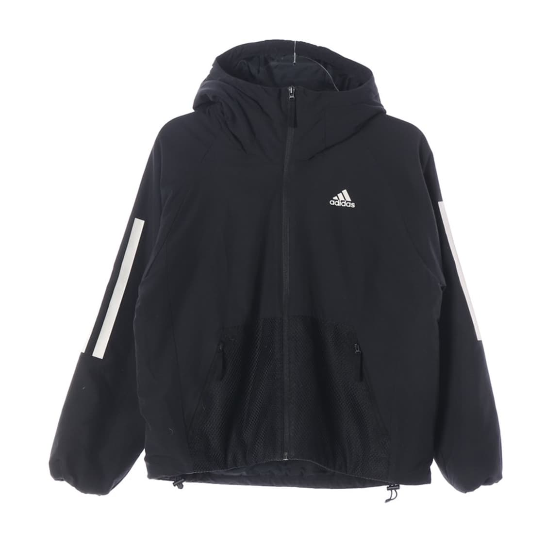 아디다스 여성 3-스트라이프 메쉬 윈드브레이커 M 상품이미지1