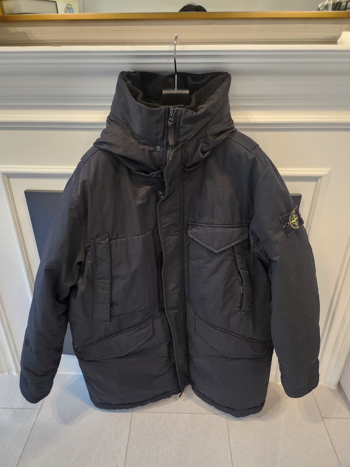 스톤아일랜드 오파크 나일론트윌 롱패딩 L 상품이미지1