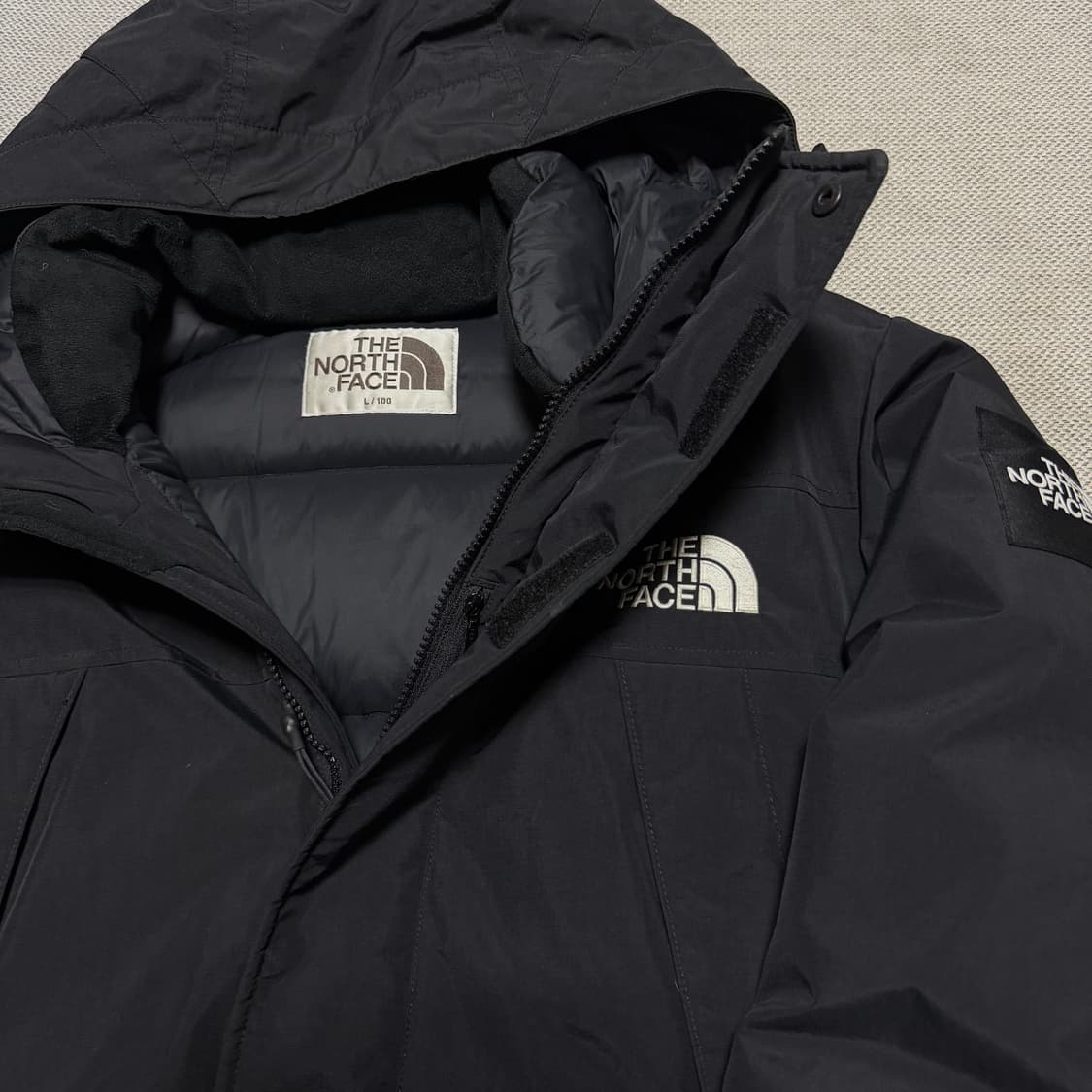 노스페이스 화이트라벨 사이드로고 패딩 자켓 상품이미지2