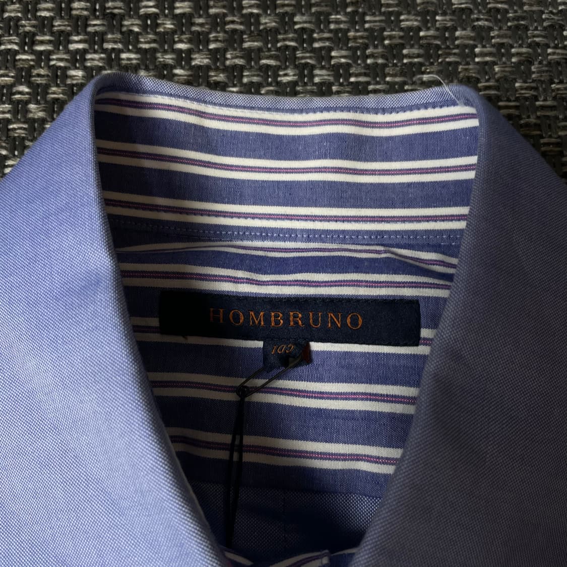 (새상품) 옴브루노 스카이블루 클래식 긴팔 셔츠 105 상품이미지5