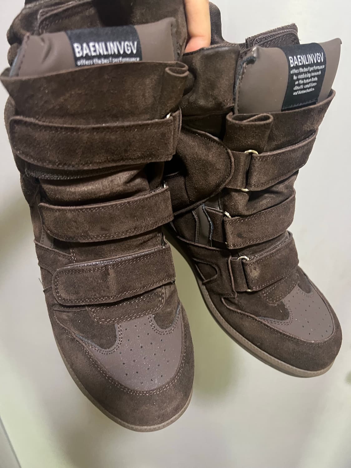 빈티지 하이탑 스니커즈 브라운 250 아쉬 이자벨 마랑 상품이미지2