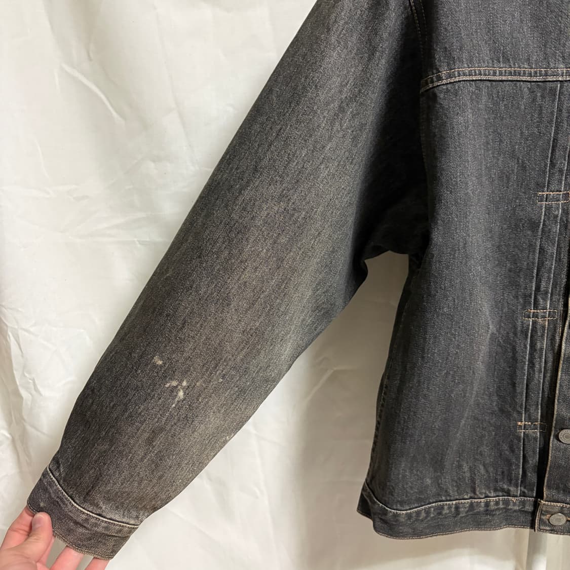 휴스턴 1세대 데님 트러커 자켓 / 흑청, M 상품이미지4
