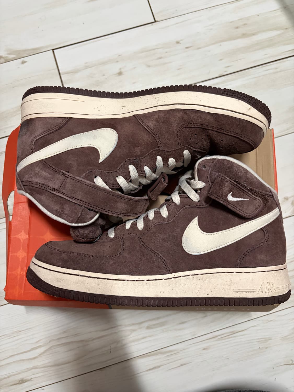[280] 나이키 에어포스 1 미드 07 QS 초콜릿 상품이미지5