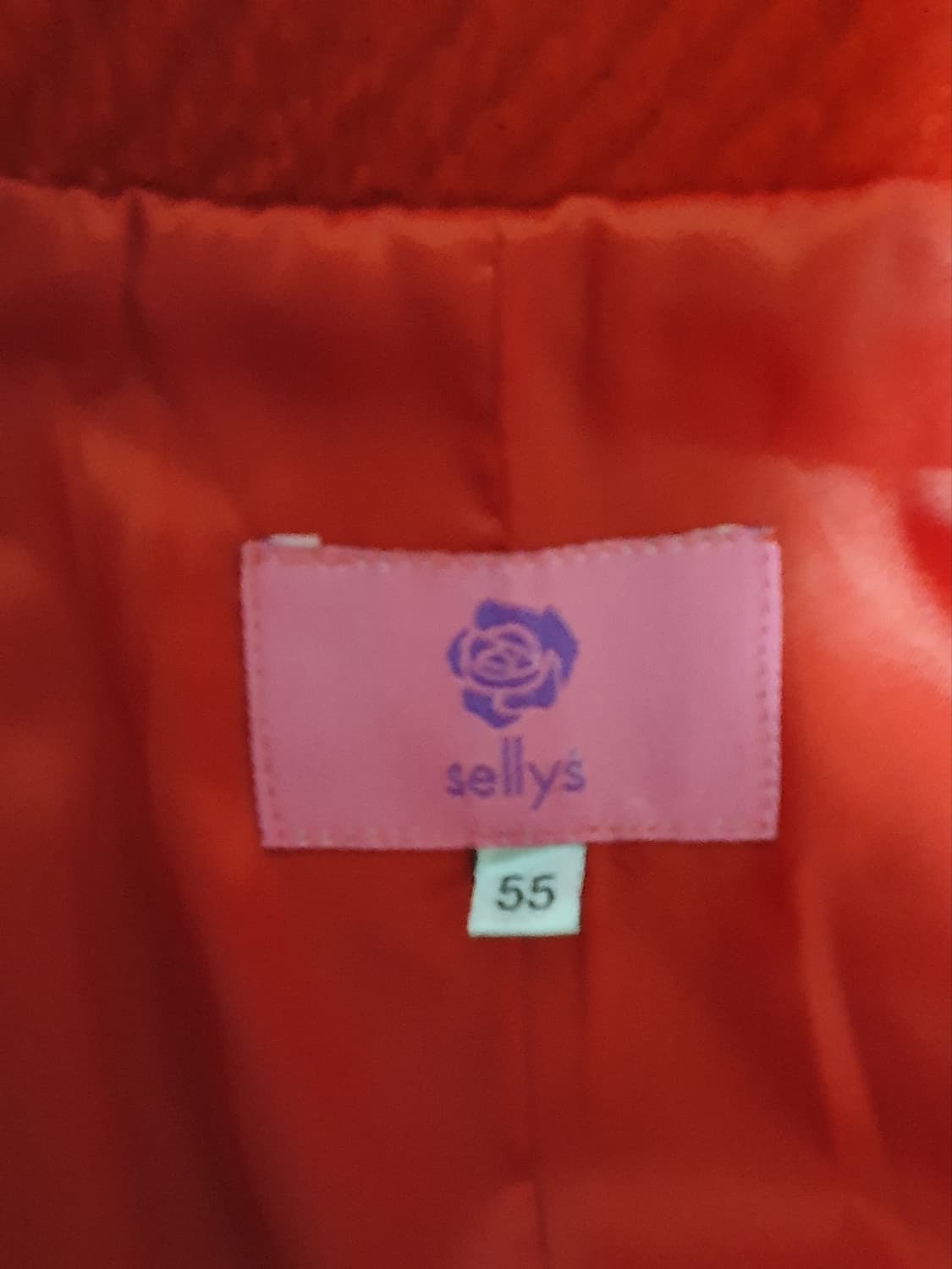 Selly 빈티지 더블버튼 레드 숏코트 상품이미지2