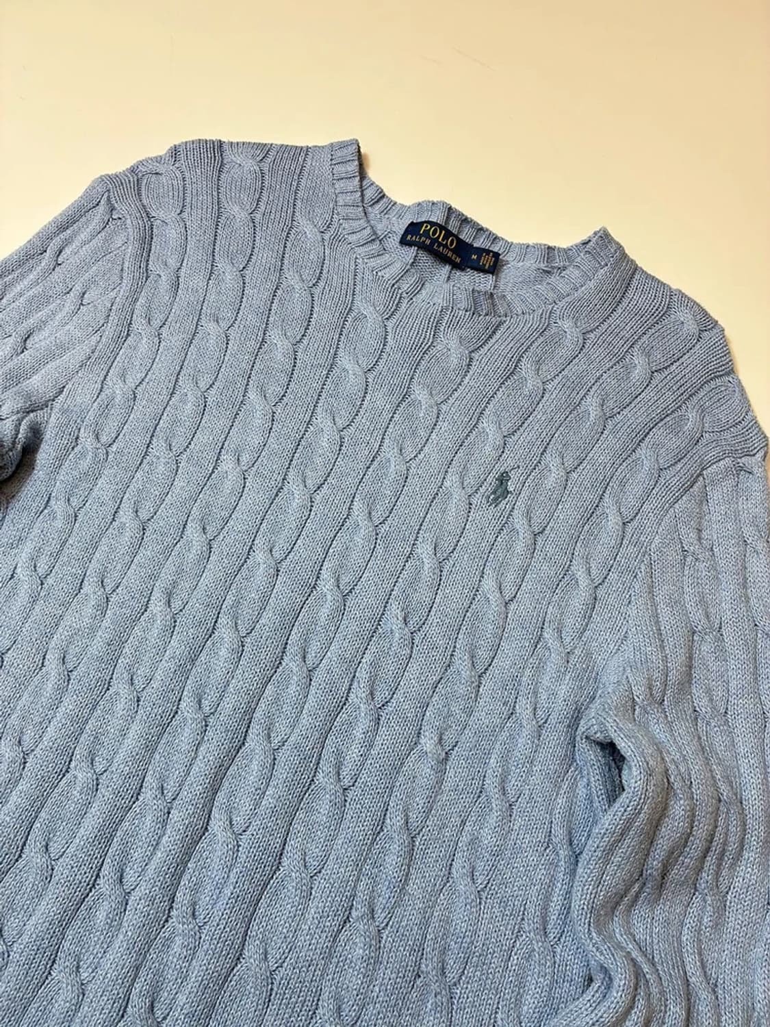 폴로 랄프로렌 10's 스카이블루 꽈배기 니트 PN8368 상품이미지2