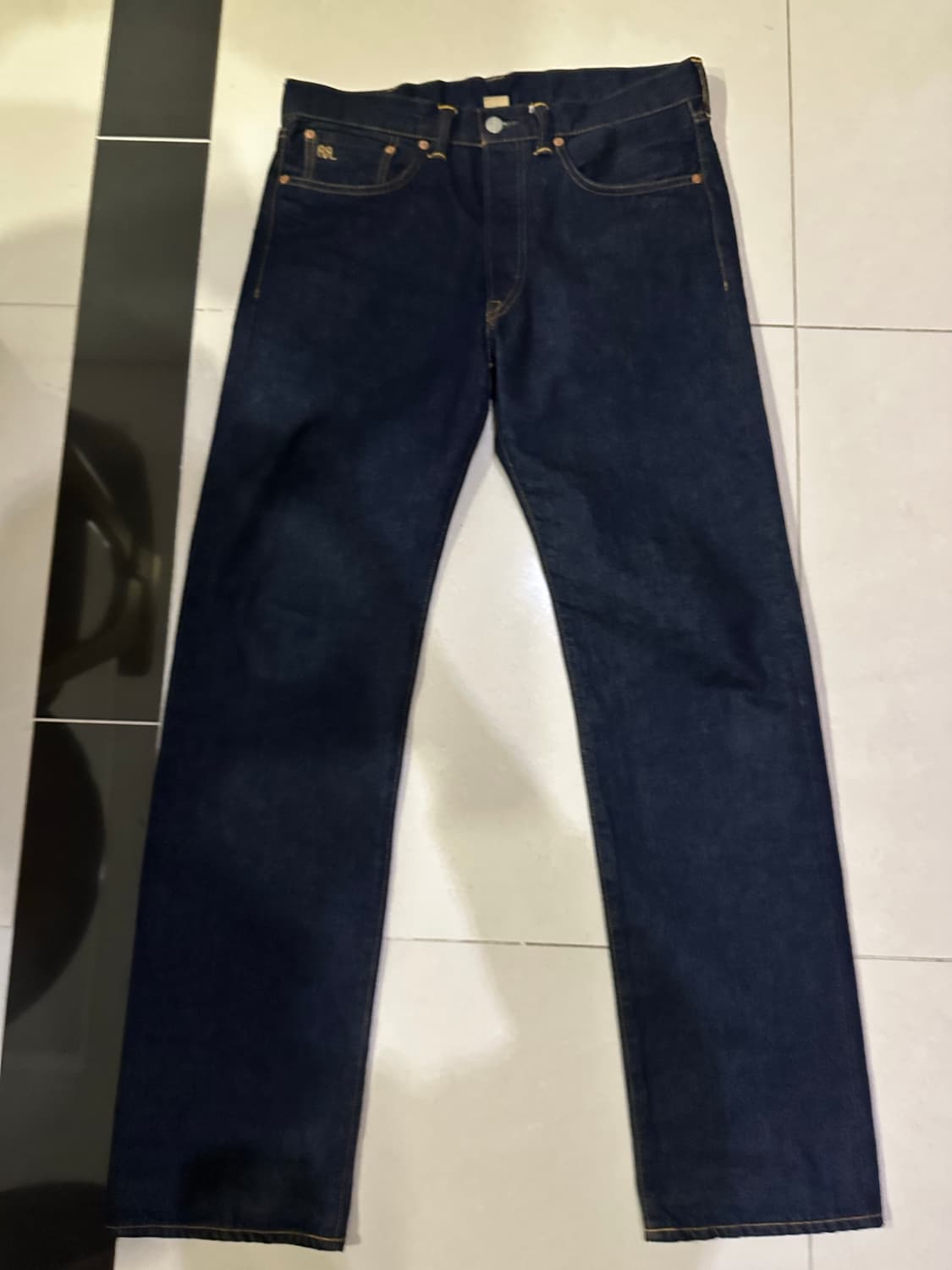 RRL 스트레이트레그 원스워시드 셀비지 진 32x32 상품이미지2