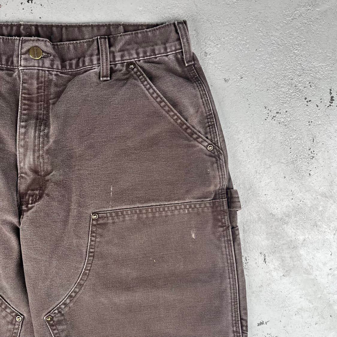 빈티지 칼하트 더블니 다크브라운 워크팬츠 B136DKB 상품이미지7