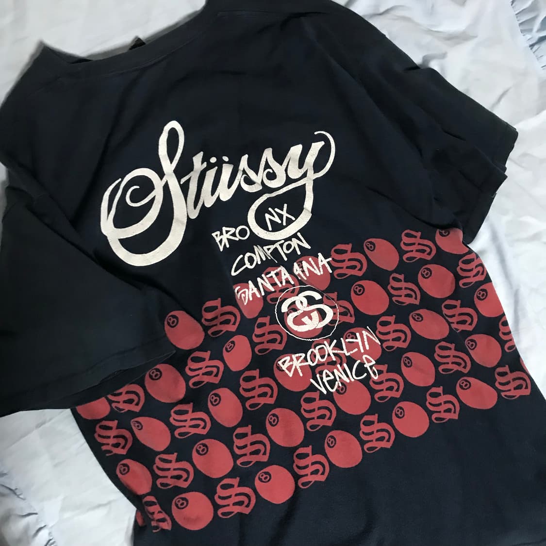 스투시 반팔 빈티지 옷 잠옷용 티셔츠 XL 상품이미지3