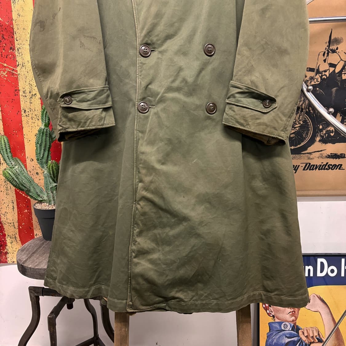 40s 오리지널 밀리터리 한국전쟁 미군장교 코트 1946년 모델 N439 상품이미지4