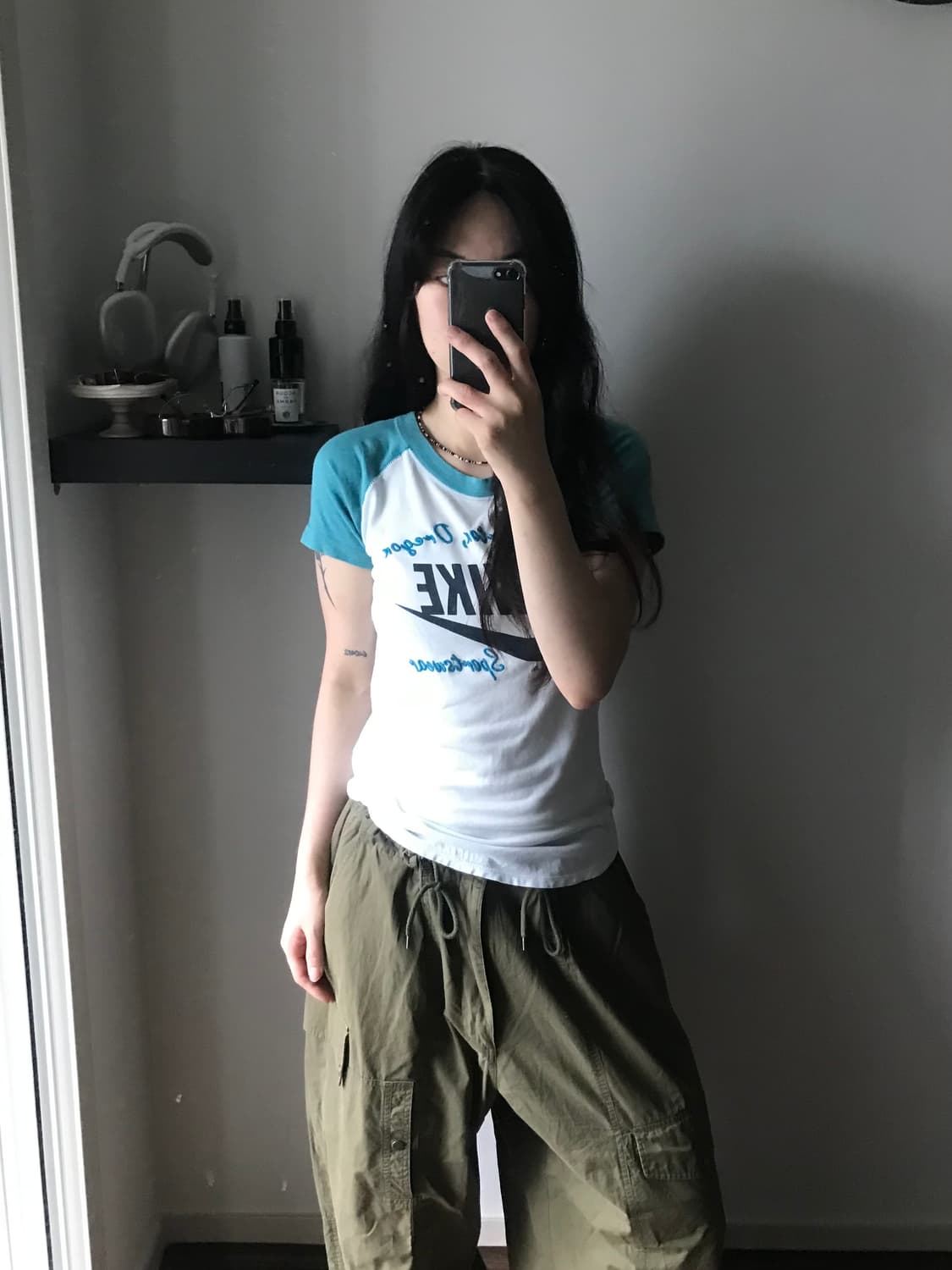 나이키 중앙 자수 로고 나그랑 반팔티 상품이미지4