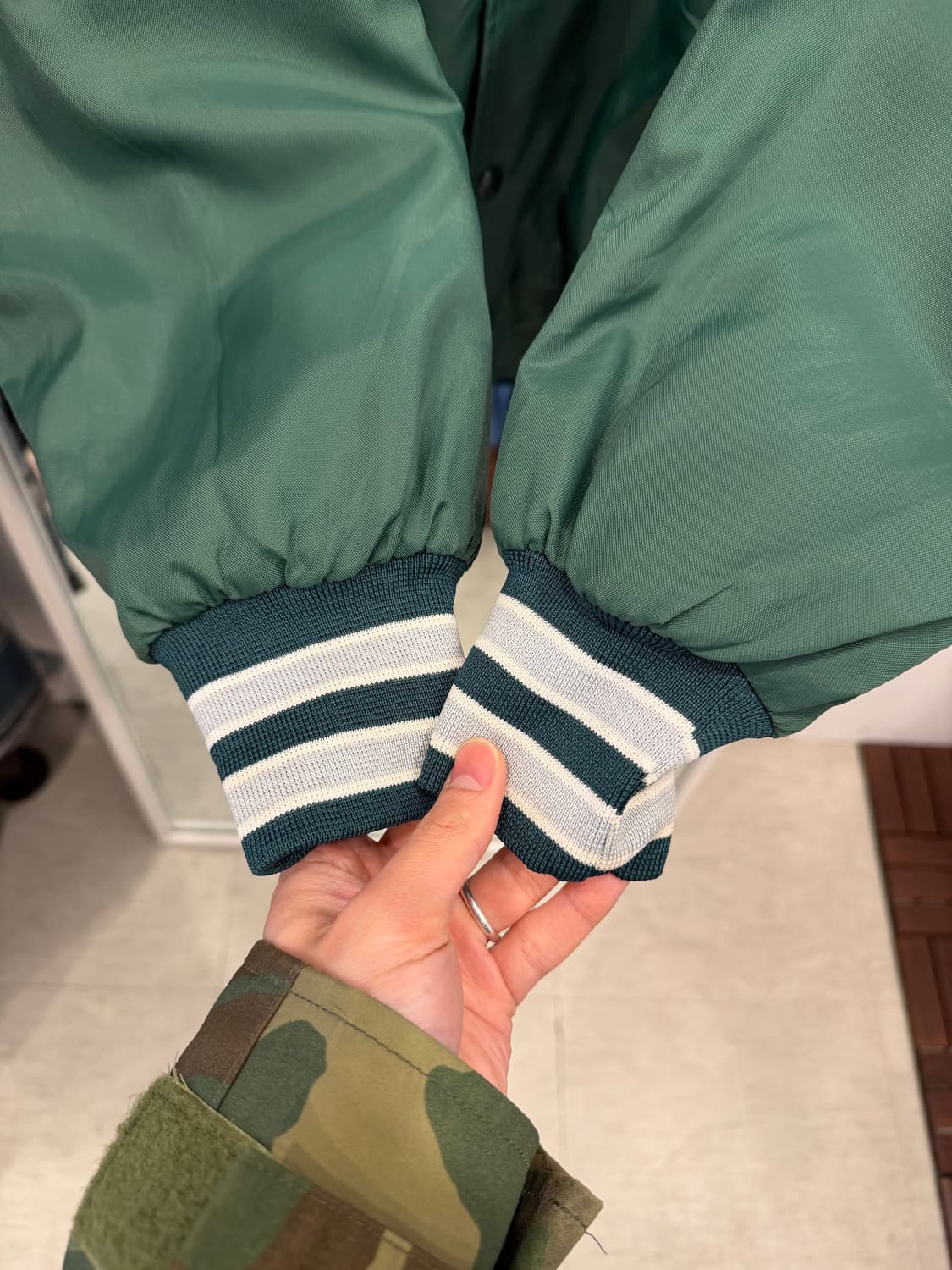 90s Nammet 빈티지 스타디움 새틴 자켓 (made in USA) 상품이미지4