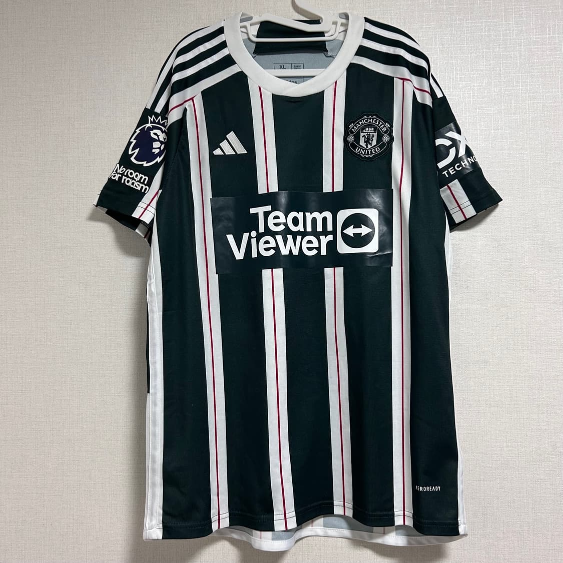 아디다스 23-24 맨체스터 유나이티드 맨유 어웨이 유니폼 반팔 티셔츠  상품이미지3