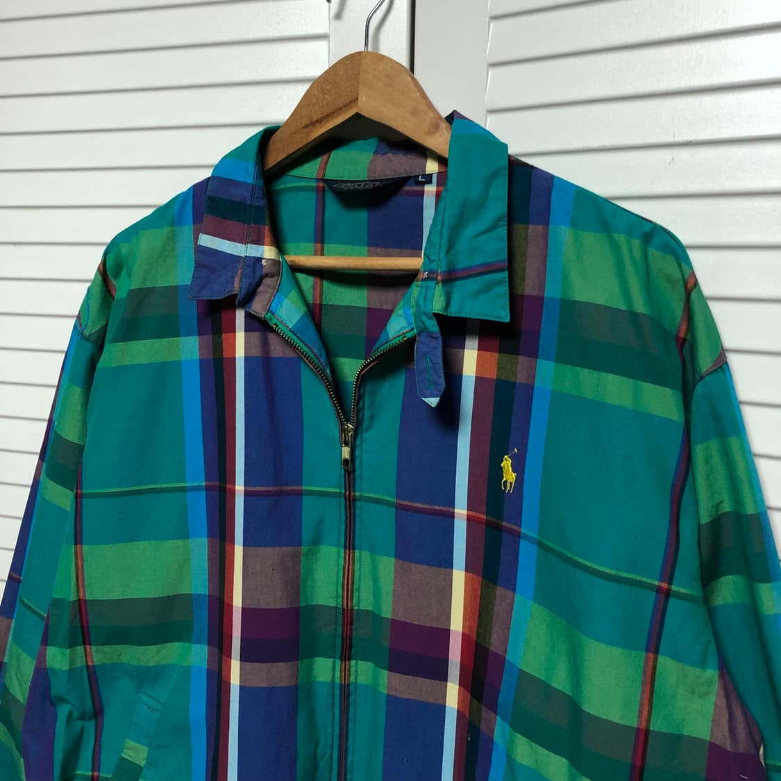 폴로 랄프로렌 스윙톱 멀티체크 자켓 블루종 상품이미지2