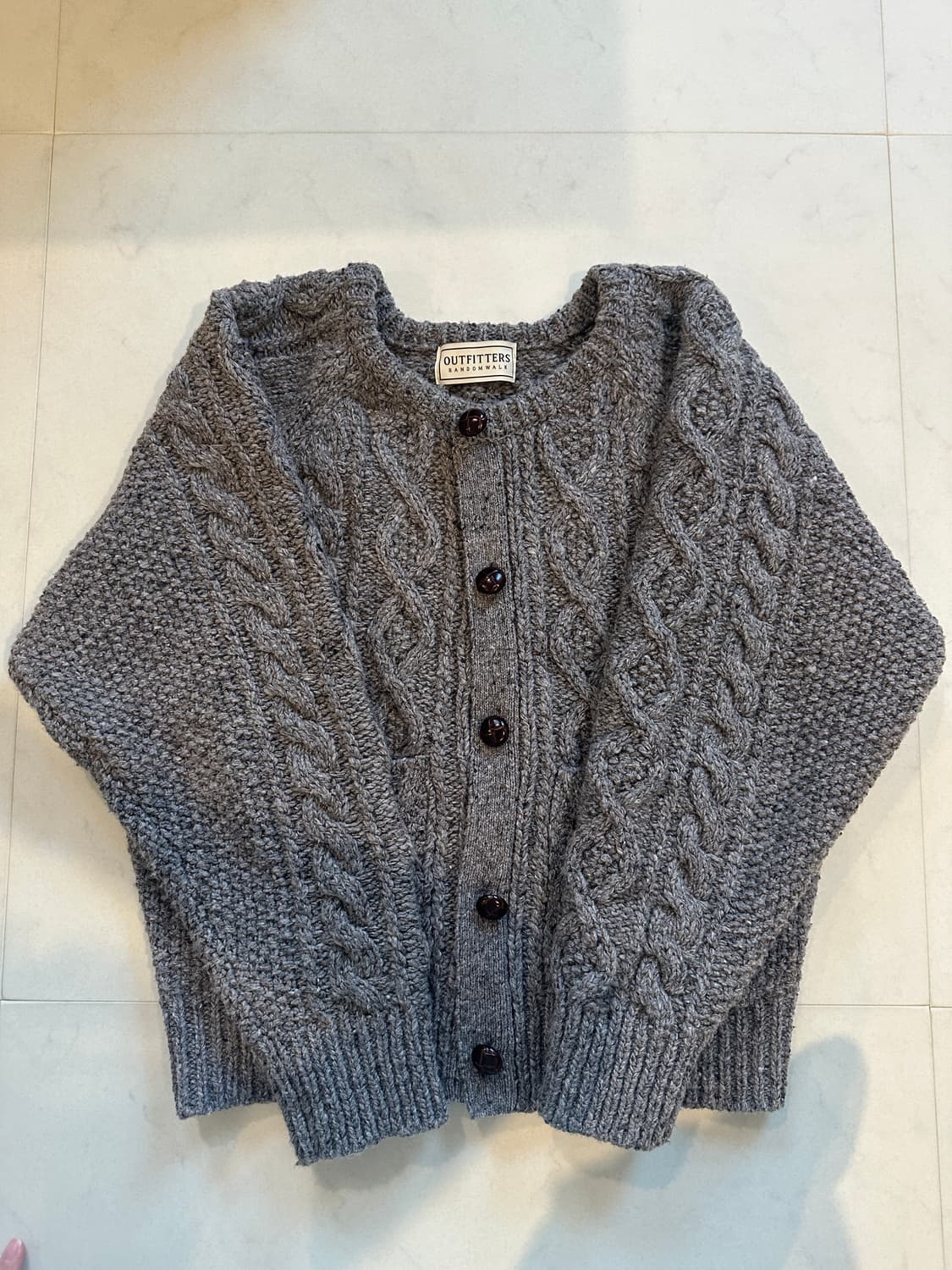 Outfitters cream tea cable cardigan 상품이미지6