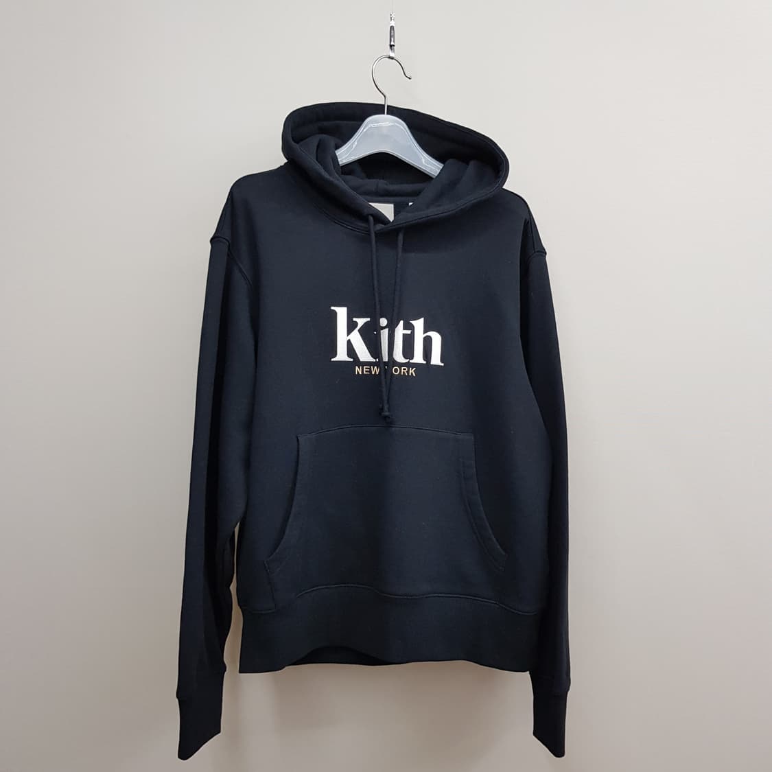 키스(KITH) 2024 뉴욕 로고 약기모 후드티 블랙 M사이즈 상품이미지2
