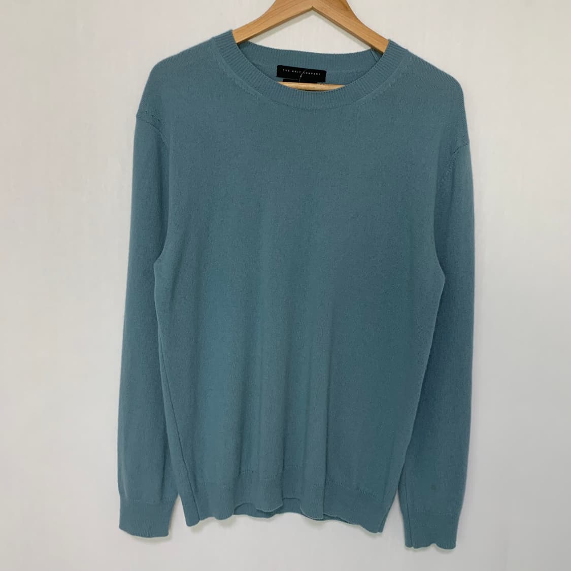 더니트컴퍼니 라운드넥 캐시미어 100 니트 소라 블루 M 남녀공용 상품이미지2