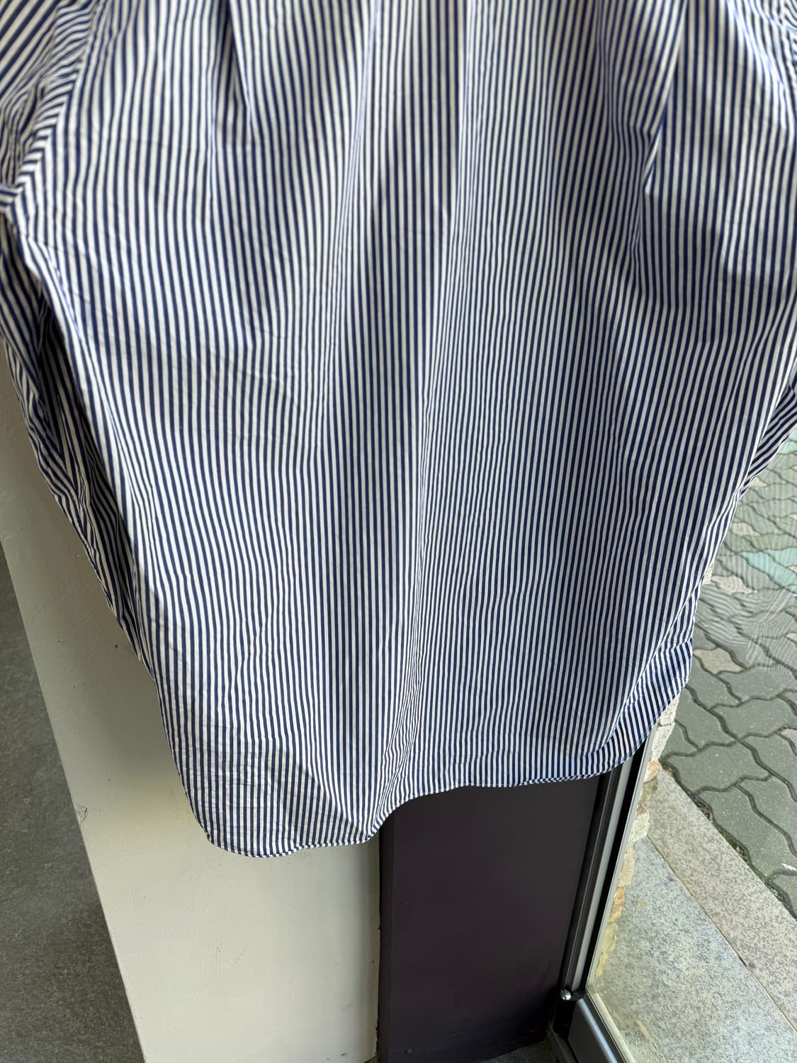 M/ 꼼데가르송 블랙하트 스트라이프 셔츠 상품이미지7