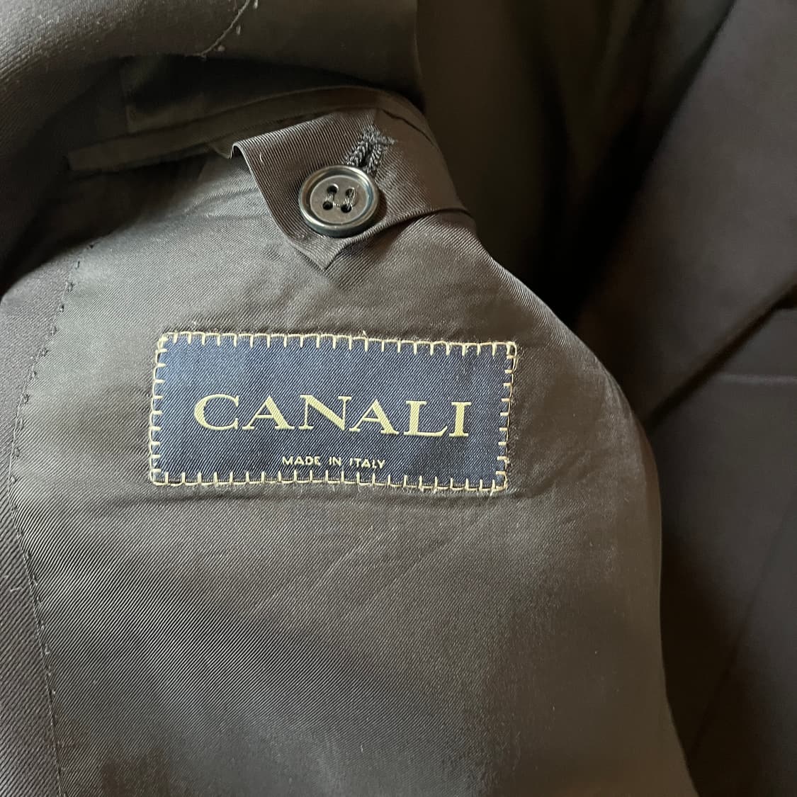 카날리 이태리 네이비 울 자켓   상품이미지2