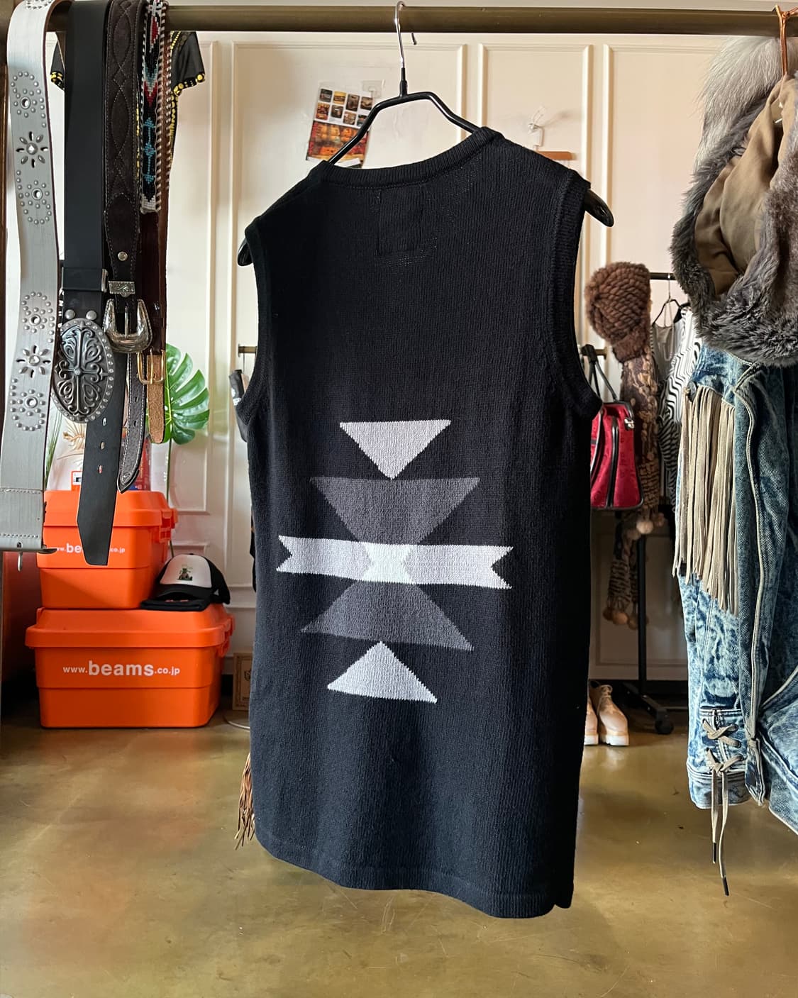 NEIGHBORHOOD 03ss Navajo Black Knit Vest 상품이미지7