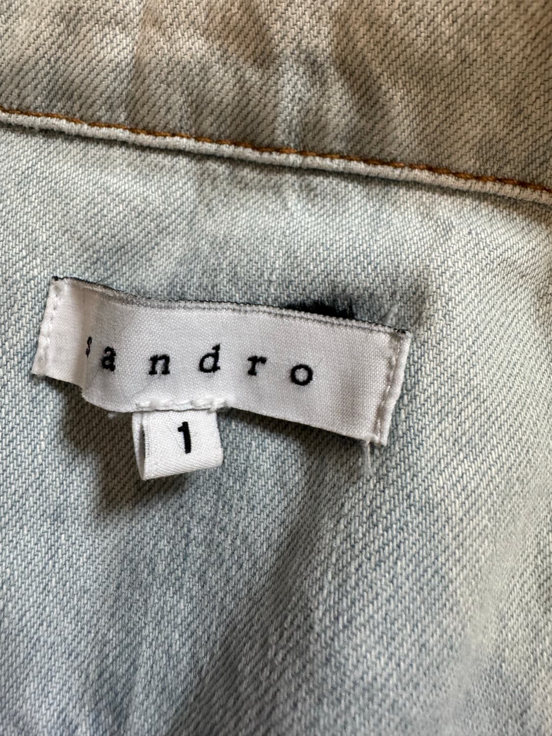sandro 산드로 연청 데님 자켓 상품이미지2