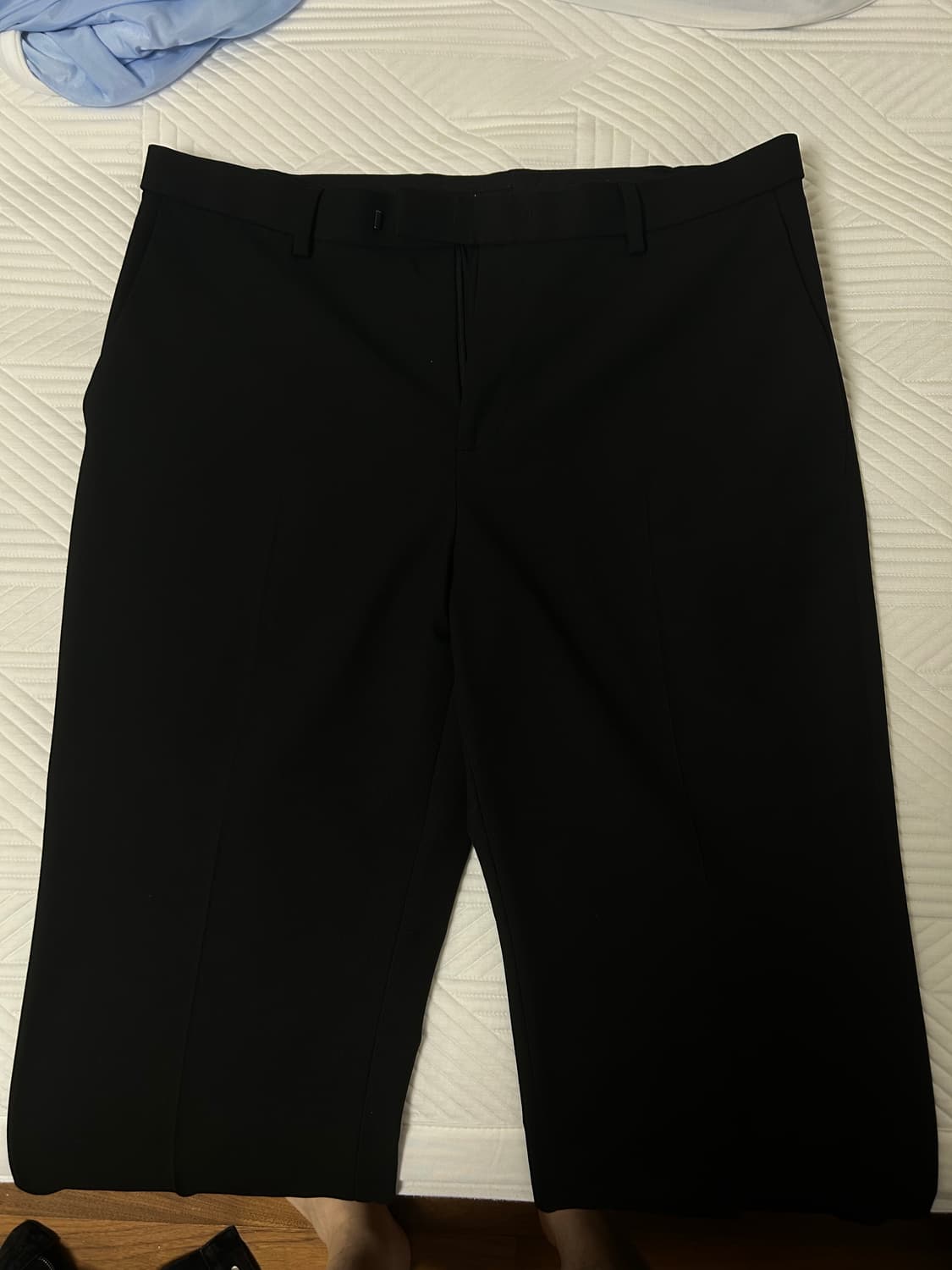 효지 플레어핏 슬랙스 블랙 XL 상품이미지5