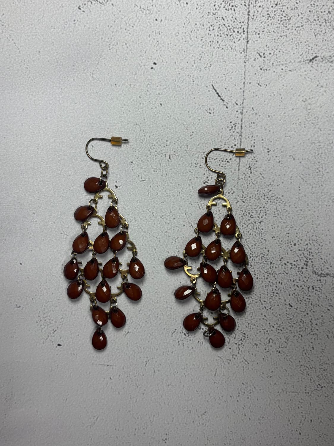 Amber rainfall drop earrings 상품이미지2