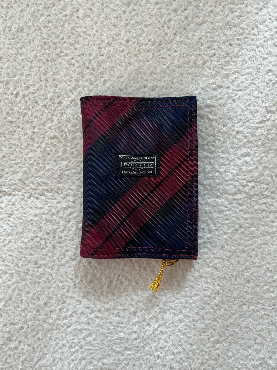 포터 스트랩 카드지갑 버건디 상품이미지6