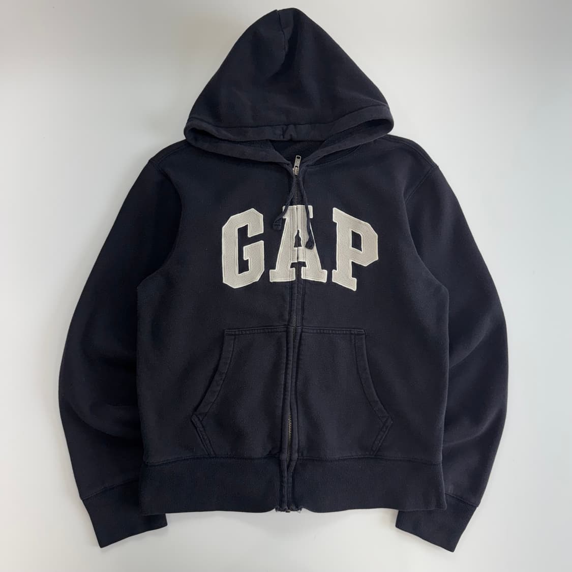Gap 갭 그레이 로고 네이브 후드집업 상품이미지3