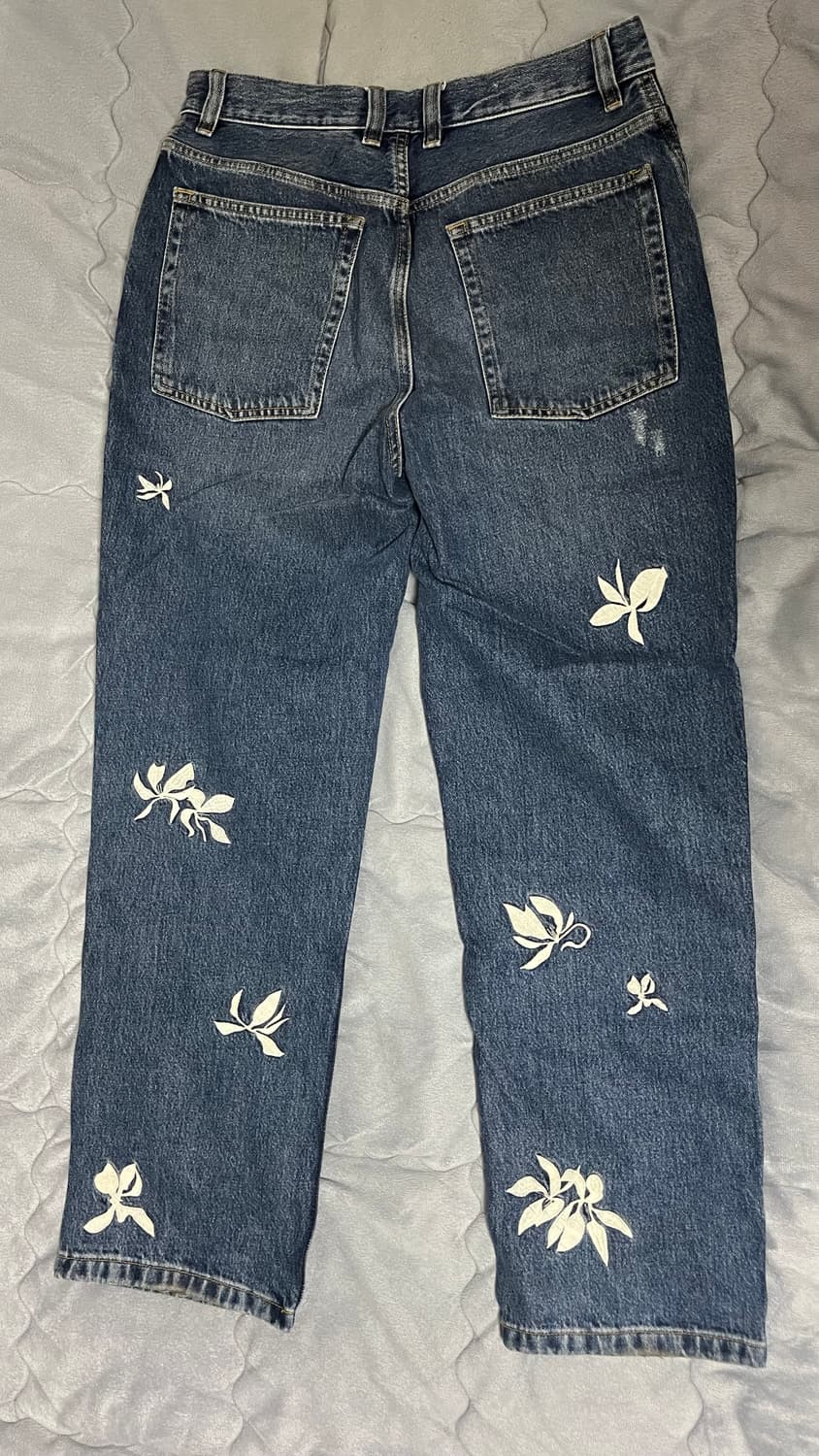 자라 자수 데님 팬츠 바지 상품이미지2