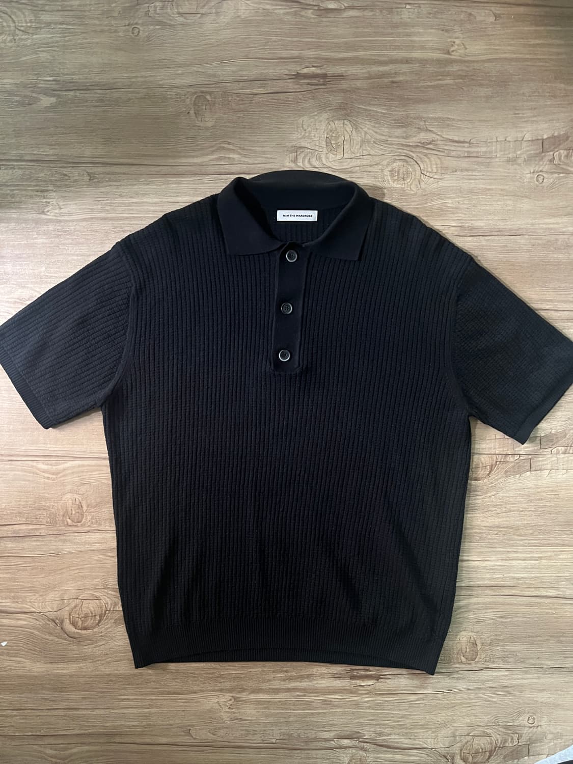 밈더워드로브 카프리 메쉬 하프 니트 블랙 상품이미지2