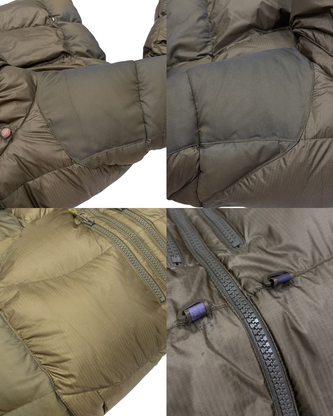 몽벨 빈티지 윈드스토퍼 나일론 패딩 아미브라운 2XL 110 상품이미지6