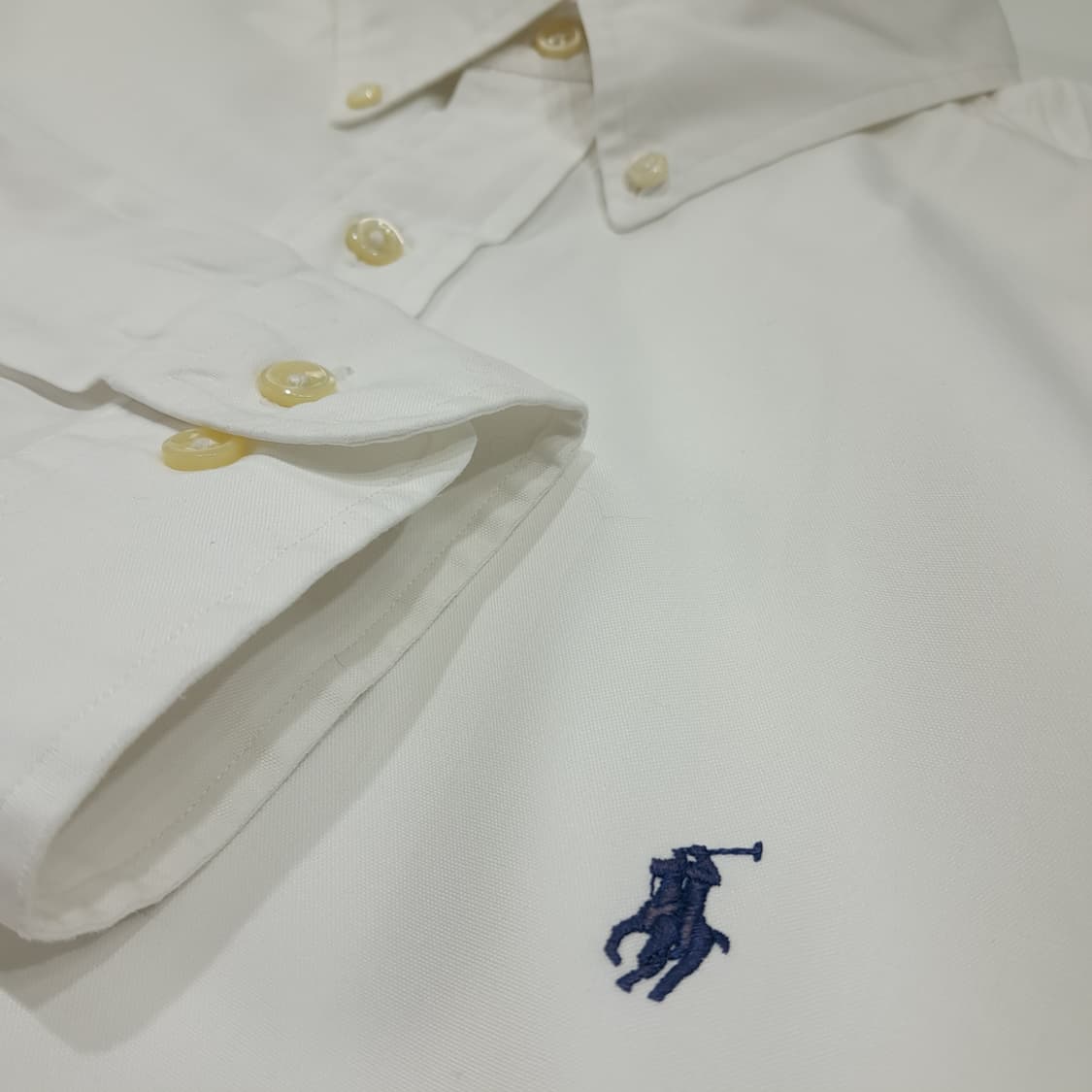 CL676 XL 폴로 90s 홍콩판 화이트 버튼다운 셔츠 남방 상품이미지4
