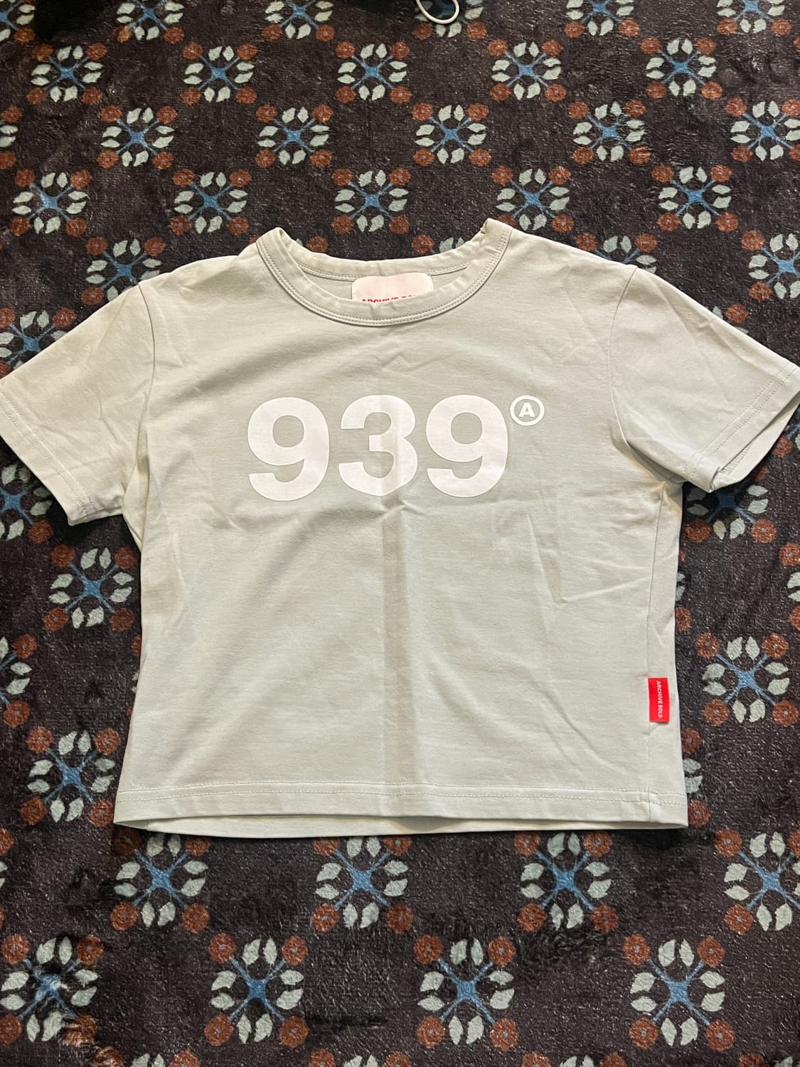 아카이브 볼드 LOGO CROP TOP (PALE SAGE)  상품이미지5