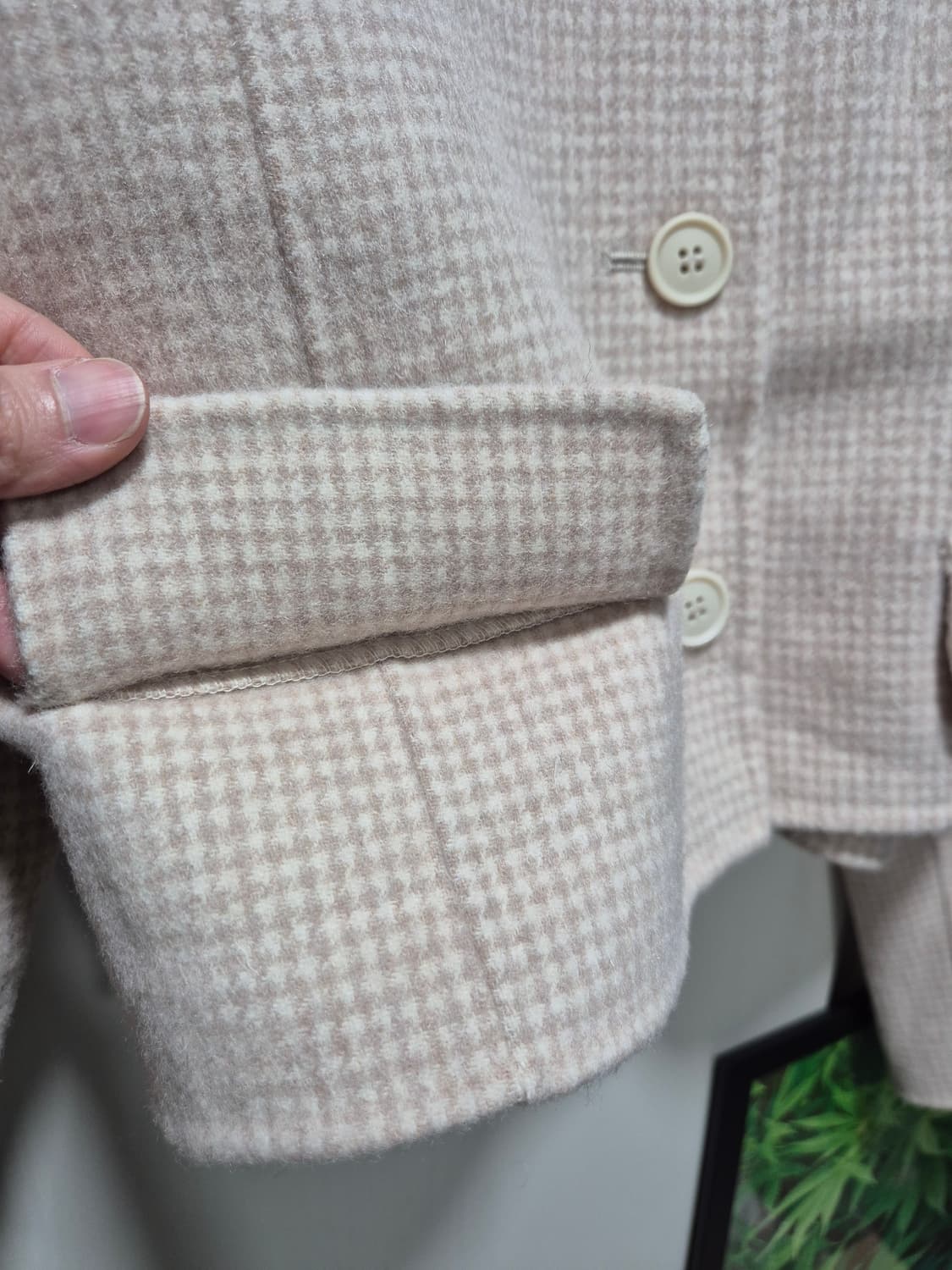 (세일)(새상품)CHE크롭 울 자켓 .새상품 상품이미지3