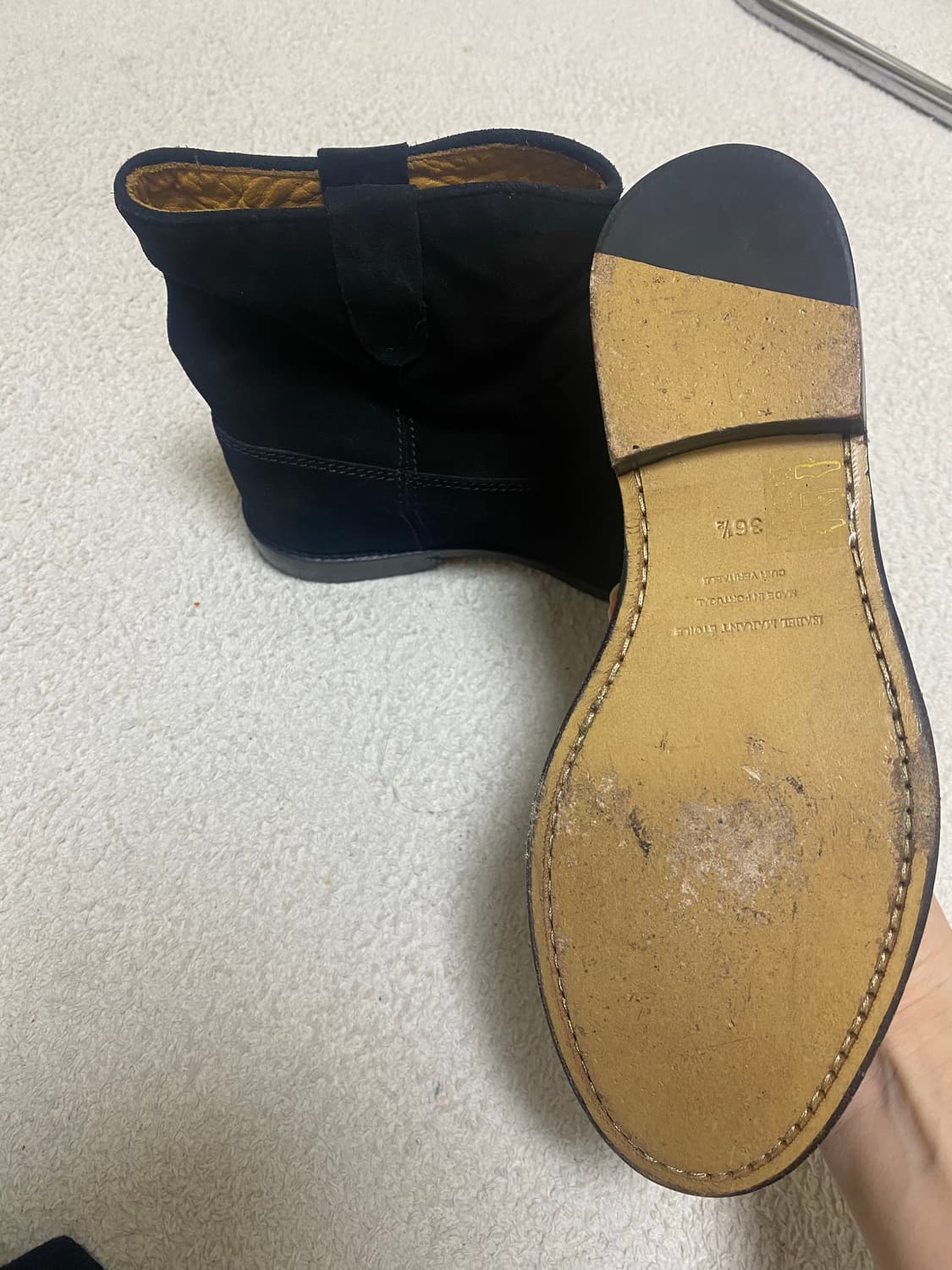 이자벨마랑 스웨이드 앵클 크리시 부츠 상품이미지4