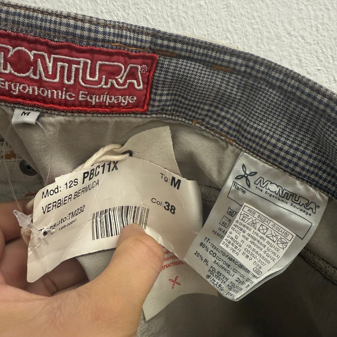 몬츄라 VENTURA 카고 반바지 벨트 면바지 상품이미지3