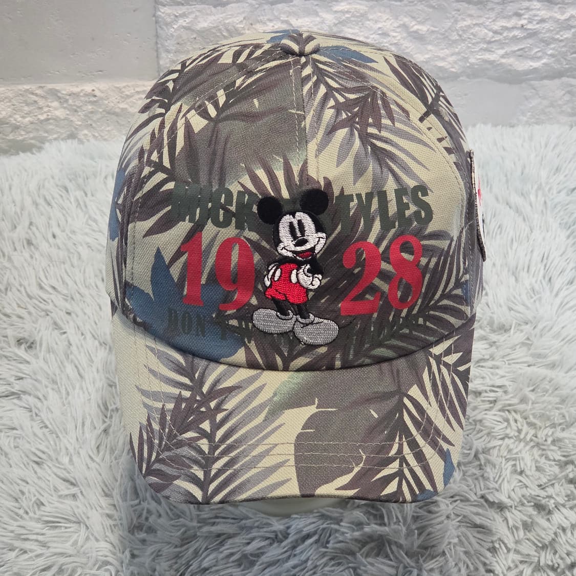 M1-8:디즈니 미키 프린트 패턴 볼캡 56~58cm Disney 상품이미지1