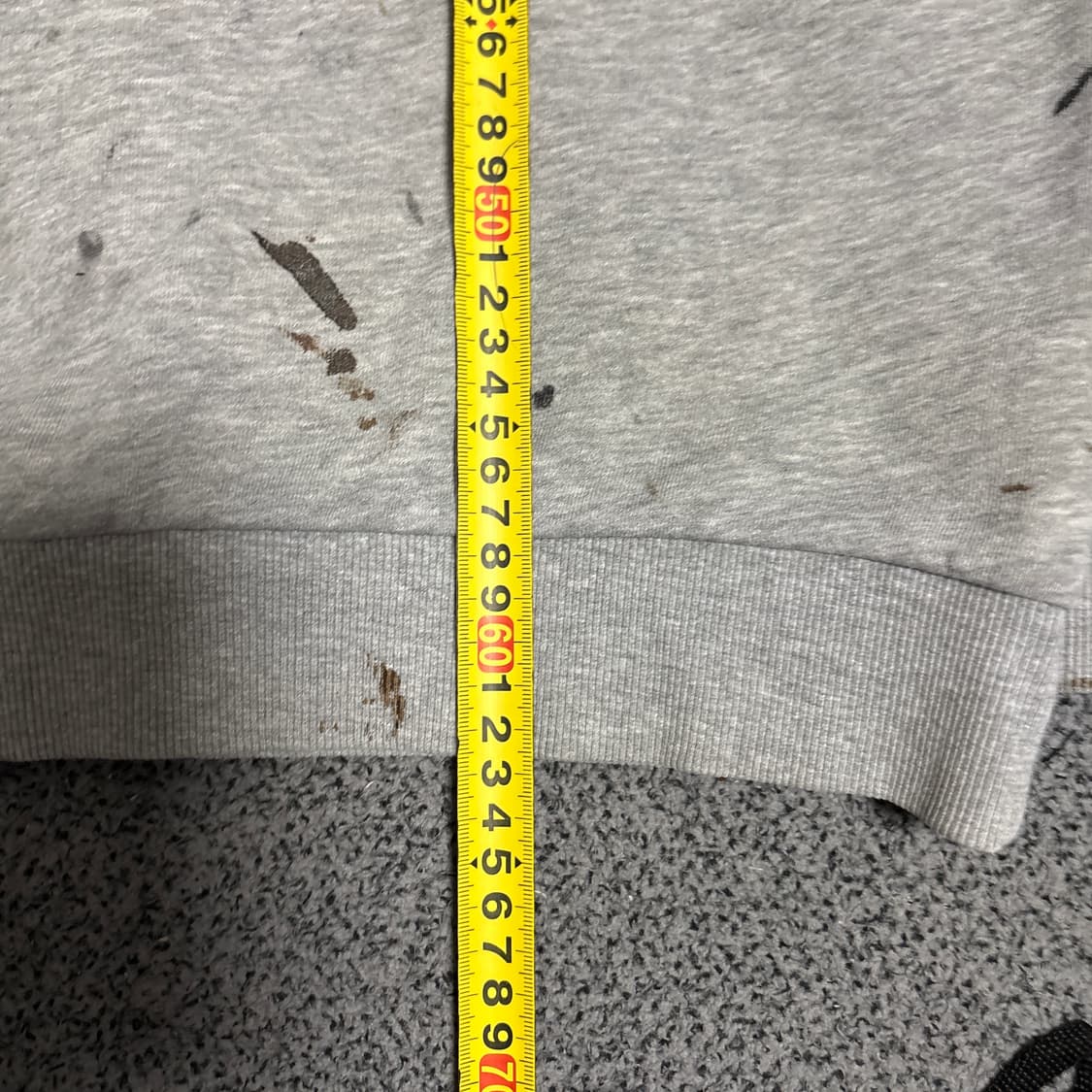 빈티지 페인팅 그레이 스웻 셔츠 상품이미지3
