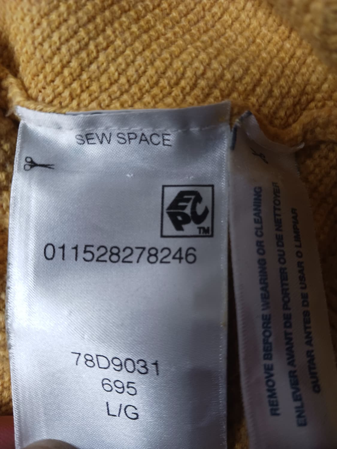 [L] 타미힐피거 와플 머스타드 라운드넥 니트 상품이미지10