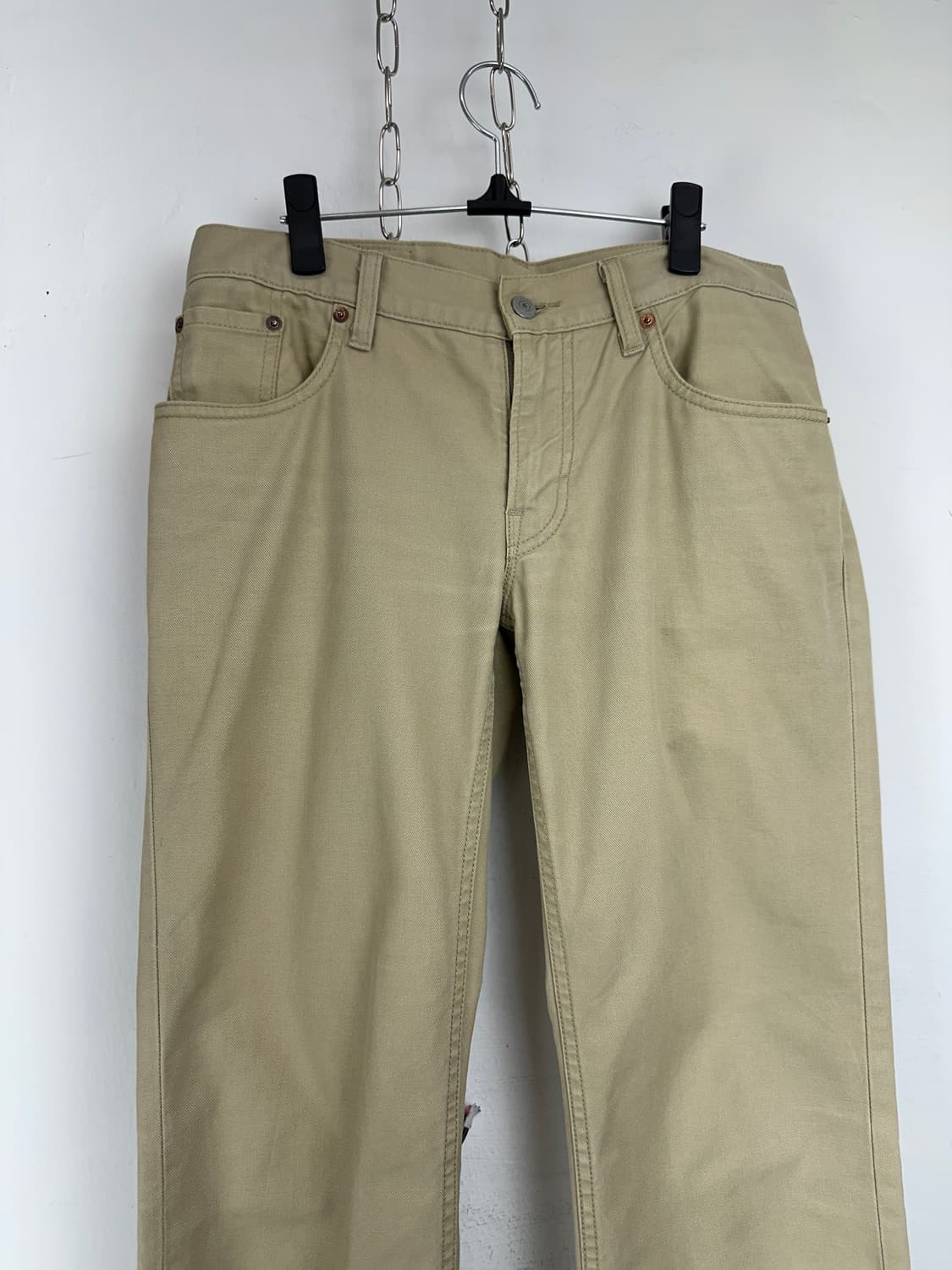 Levi’s 502 Beige Straight Cotton Pants 상품이미지5