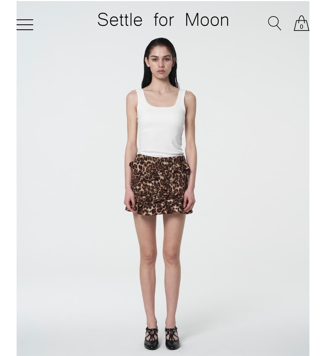 세틀포문 Leopard frill skirt 상품이미지1