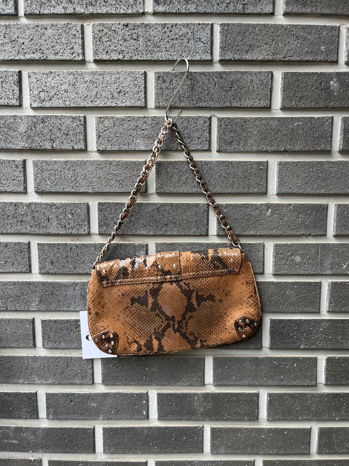 90s 소가죽 파이톤 숄더백 상품이미지6