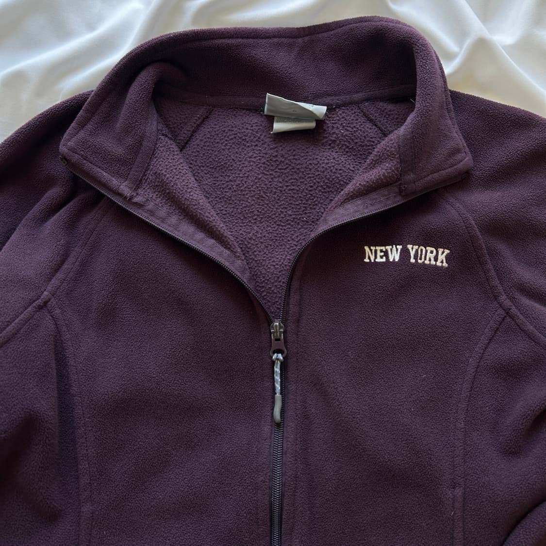 빈티지 퍼플 후리스 집업 상품이미지5