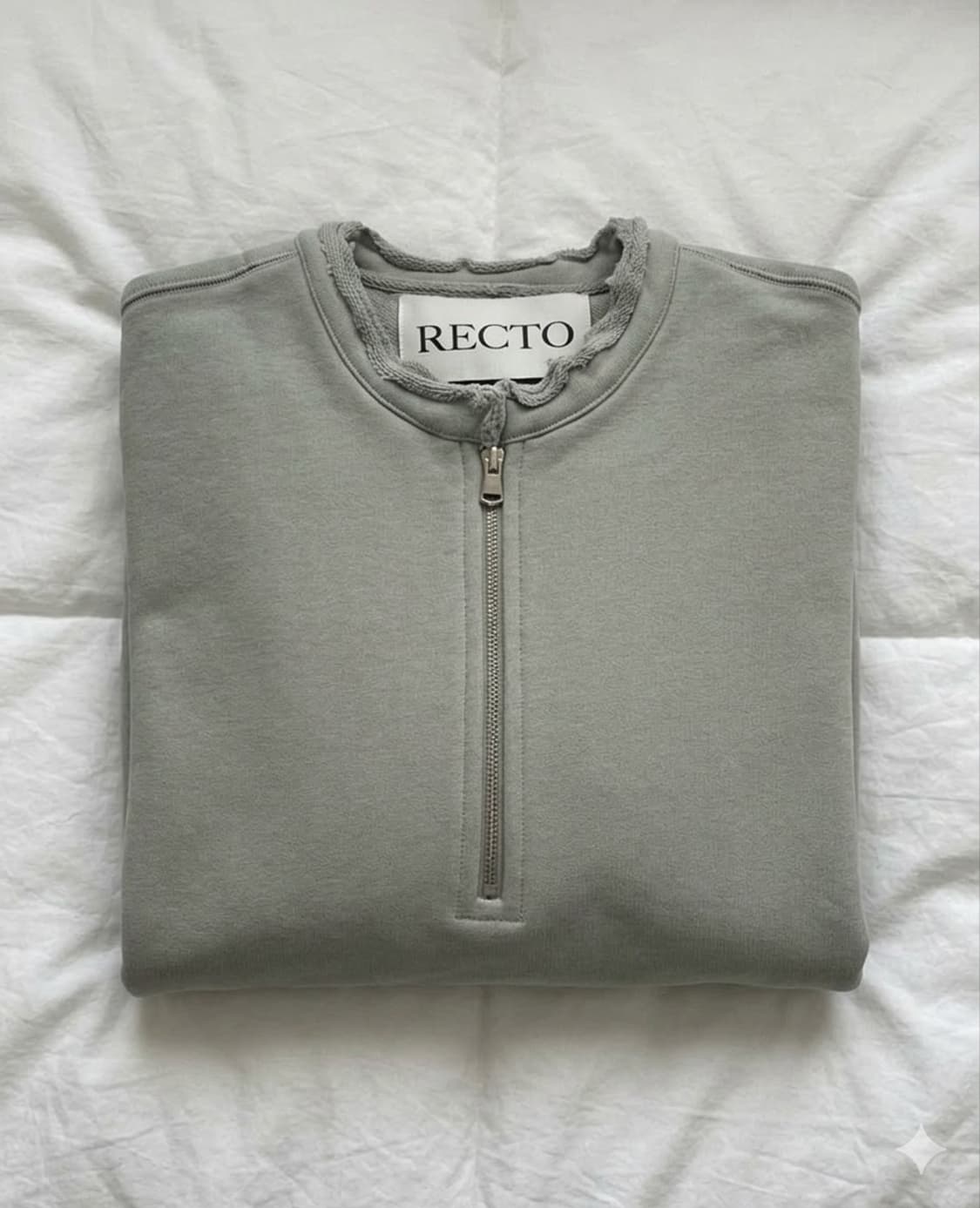 렉토 로우엣지 스탠드카라 하프집업 그레이쉬 카키 상품이미지5