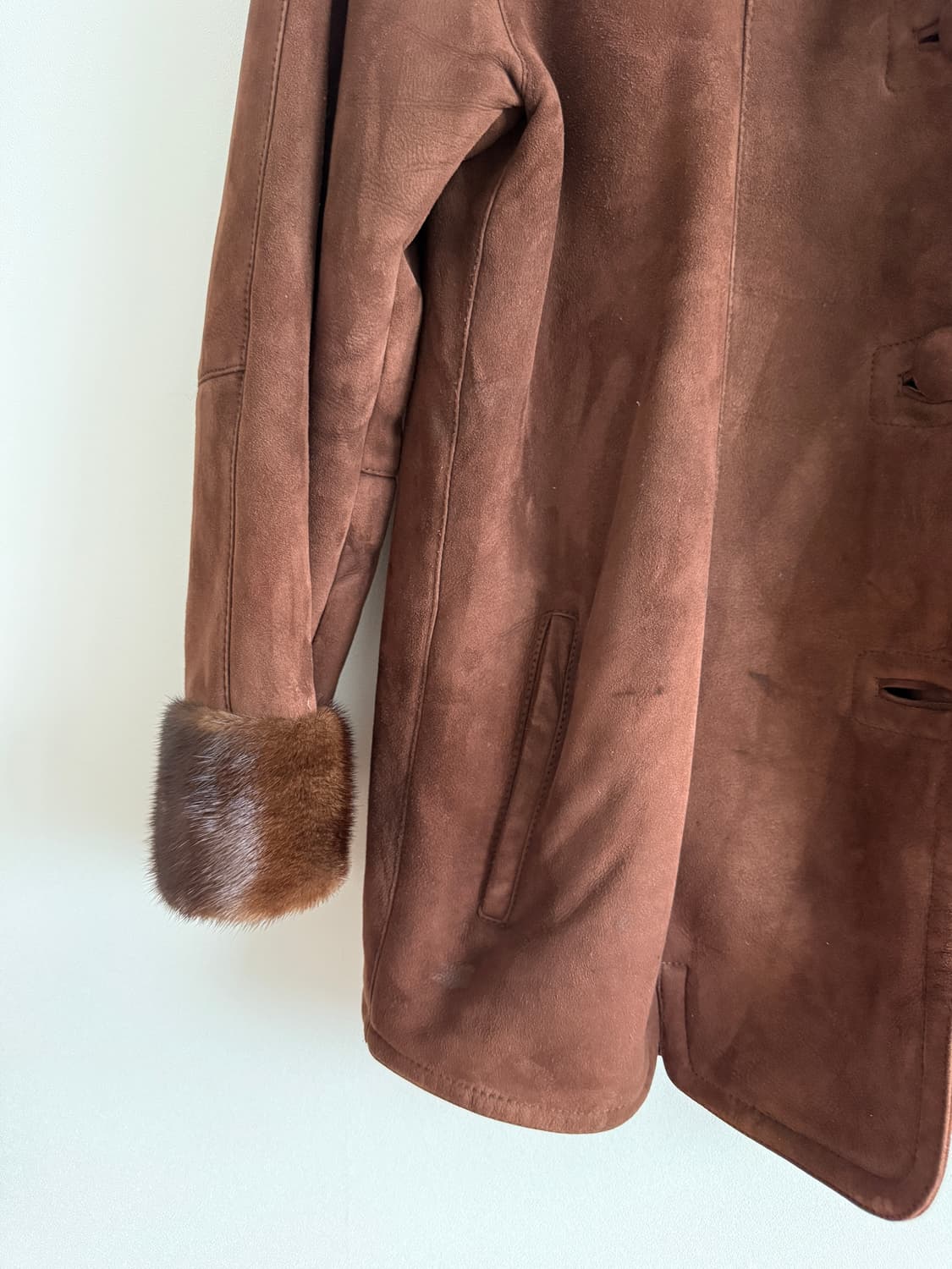 Pre owned 리얼 퍼 무스탕(양가죽, 양털, 모피) 상품이미지3