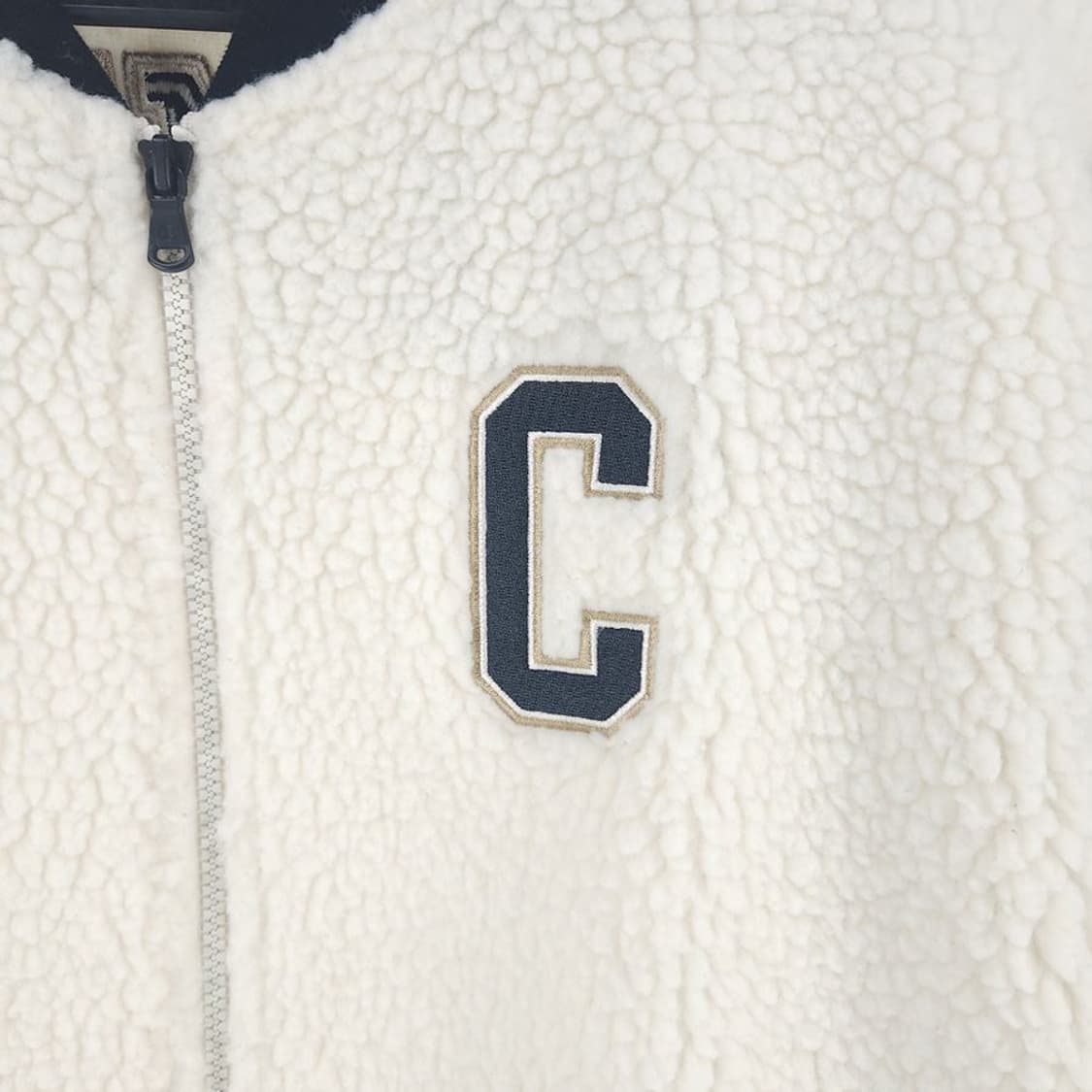 [남L]챔피온 화이트블랙 플리스 자켓[Y61-015] 상품이미지6